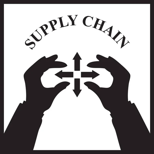 Ikoon Voor Bedrijven Die Supply Chain Professional Dienst Hebben — Stockvector