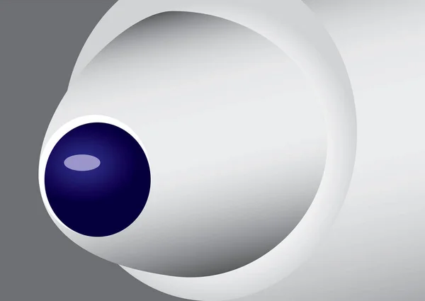 Embout Stylo Bille Encre Bleue Illustration Vectorielle — Image vectorielle