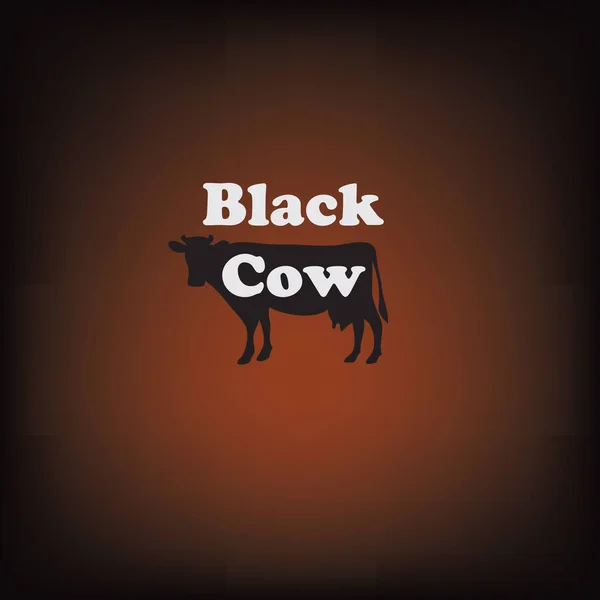 Poster Eines Kalten Erfrischenden Black Cow Getränks Aus Bier Oder — Stockvektor
