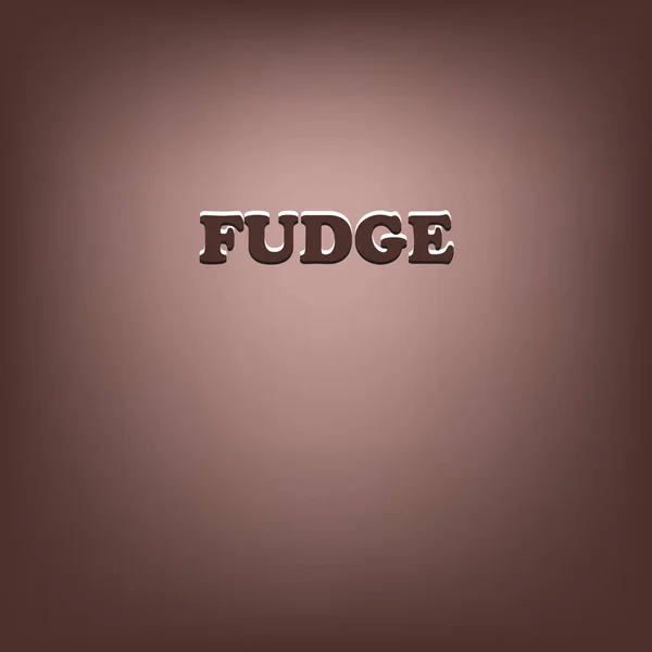 Doce Doce Feito Chocolate Fudge Ilustração Vetorial — Vetor de Stock