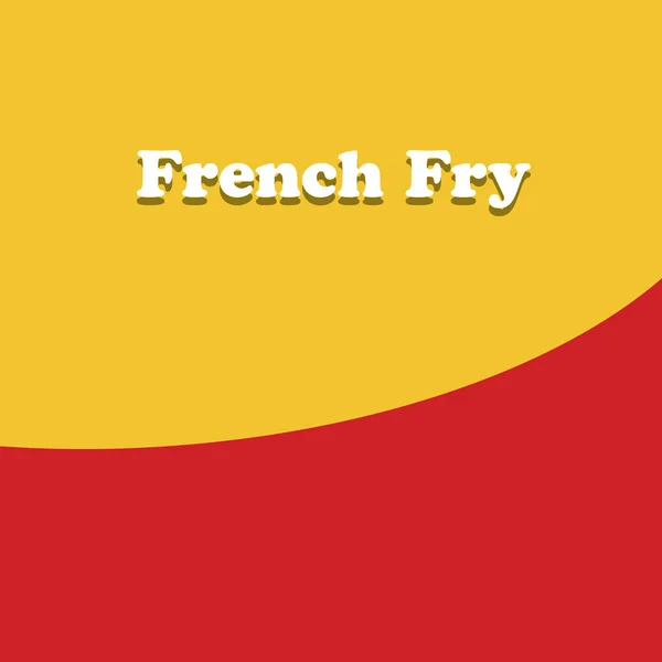 Póster Popular Comida Francesa Fry Comfort — Archivo Imágenes Vectoriales
