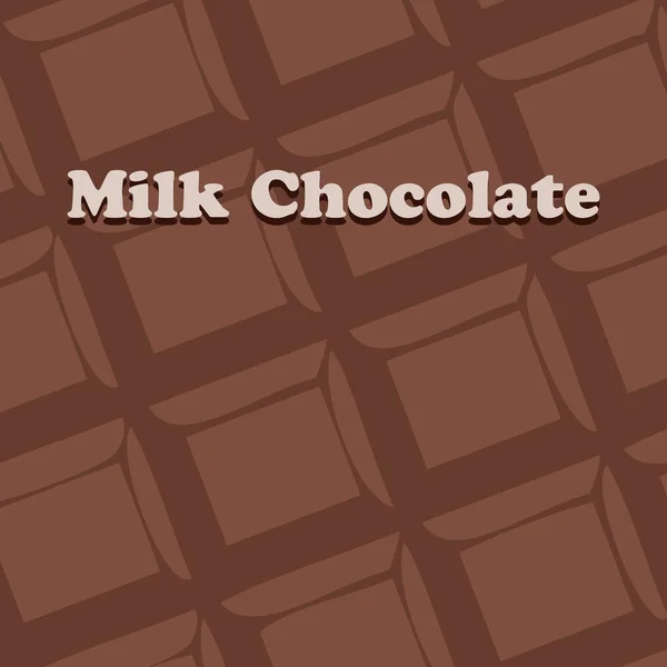 Süßes Schokoladendessert Vollmilchschokolade — Stockvektor