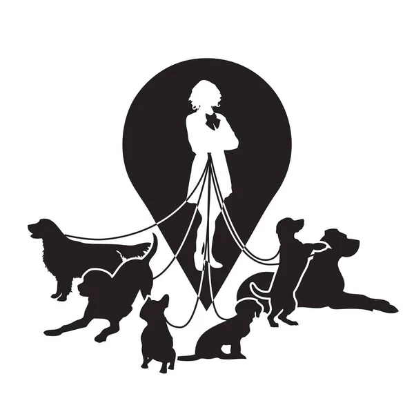 图形符号狗与宠物 — 图库矢量图片