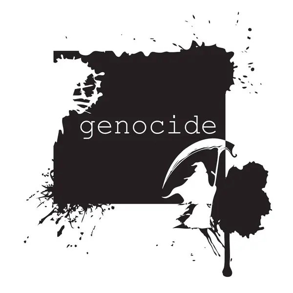Illustratie Die Herinnert Aan Noodzaak Genocide Voorkomen Vectorbeelden