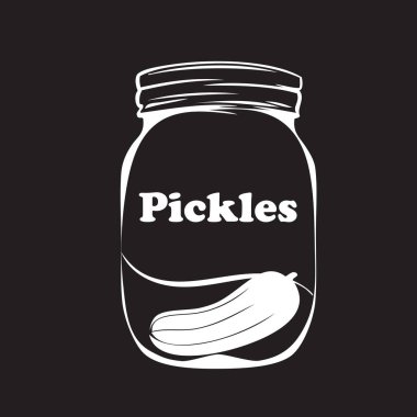Poster for Pickles. Hand-drawn vector image without AI. clipart