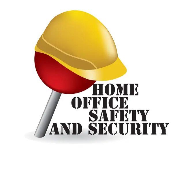 Creativo Argomento Relativo Sicurezza Home Office Grafiche Vettoriali