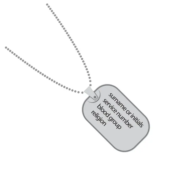 12 636 256 Military dog tags Vector Images Depositphotos
