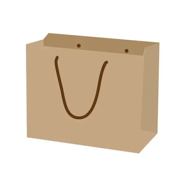 Large Paper Bag Strong Rope Handles Royalty Free Stock Ilustrace