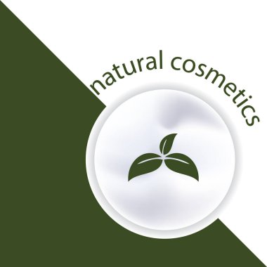 Open jar with natural cosmetics. Vector illustration. clipart
