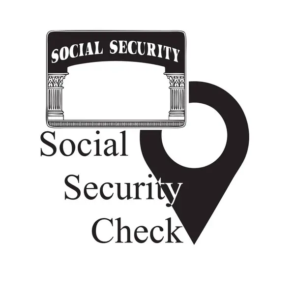 stock vector Social security checks provide social security. Social Security Check Symbol