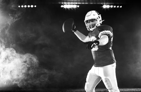American Football Player Banner Ads Template Sports Magazine Websites Articles — 스톡 사진
