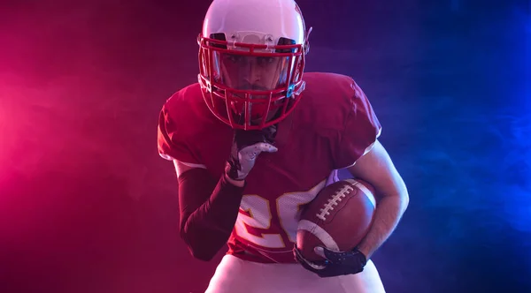 American Football Player Banner Ads Template Sports Magazine Websites Articles — Fotografia de Stock