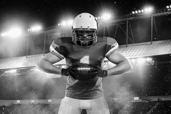 American Football Player Banner Ads Template Sports Magazine Websites Articles — Stockfoto