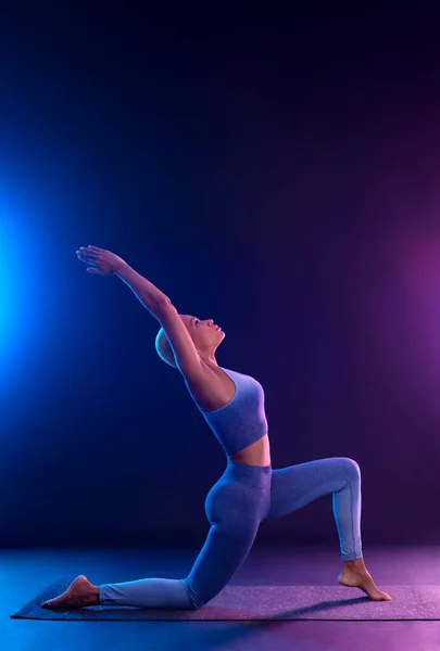 Download Photo Yoga Classes Ads Yoga Asana Indoor Sports Recreation — стоковое фото