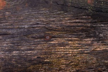 Büyük ve desenli eski, siyah ahşap bir arka plan..