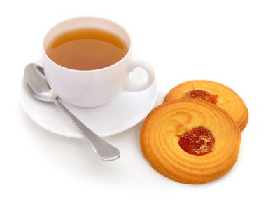 Porselen fincan çay beyaz arka plan üzerinde izole.