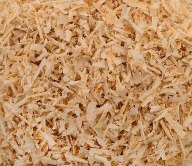 Talaş ya da ahşap tozu dokusu. Ahşap talaş zemin dokusu yakın plan