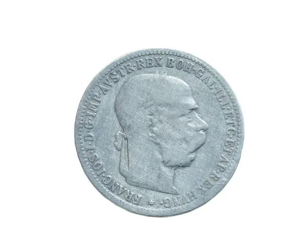 Серебряная Монета Австрии 1893 Года — стоковое фото