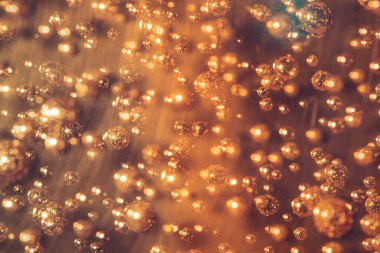 Abstract bubbles in gel macro background