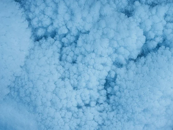 Bevroren Sneeuwkristallen Textuur Achtergrond — Stockfoto