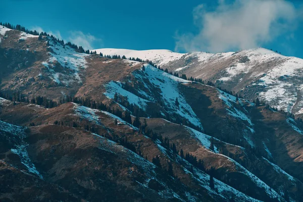 Berg Vinter Kirgizistan Landskap — Stockfoto