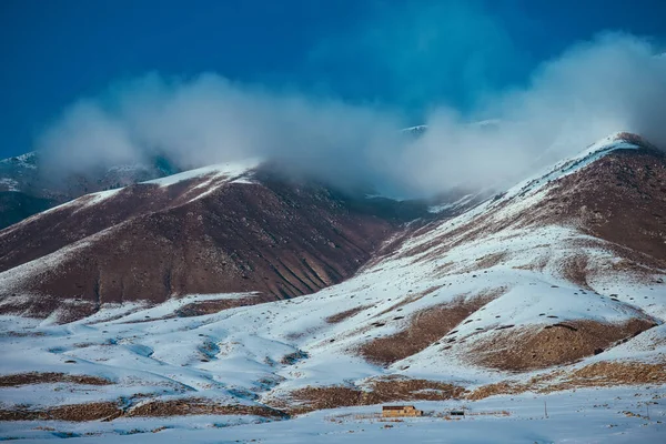 Bergen Winter Kirgizië Landschap — Stockfoto