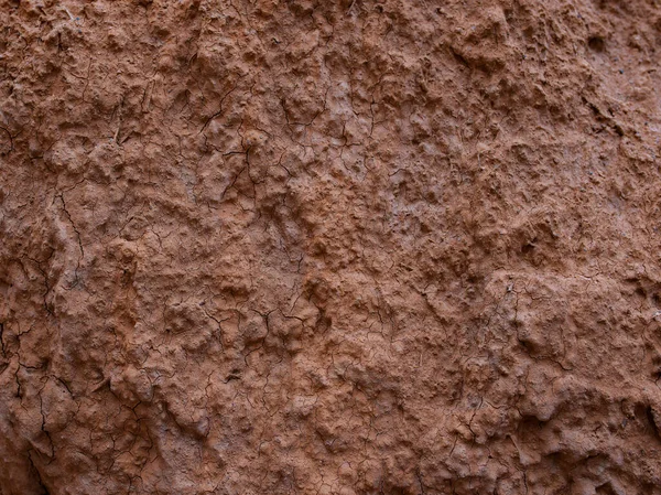 干裂粘土的结构特写 — 图库照片