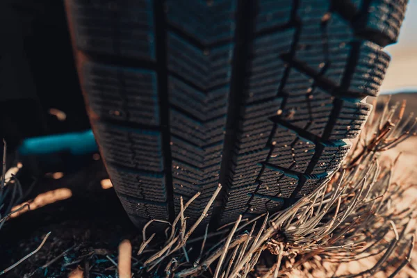 자동차 타이어 근접촬영 — 스톡 사진