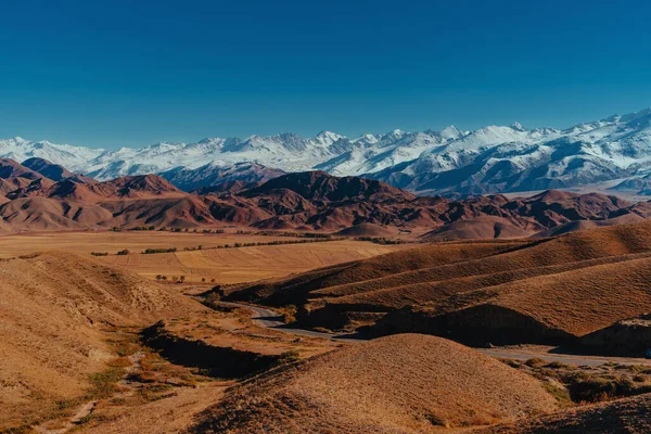 Όρη Φθινόπωρο Κιργιζία Τοπίο — Φωτογραφία Αρχείου