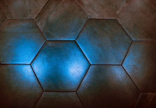 Metal Surface Hexagonal Pattern — Stock Photo, Image