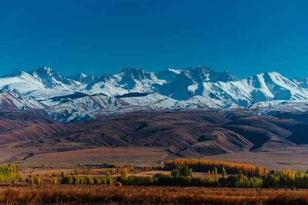 Paesaggio Montano Autunnale Kirghizistan — Foto Stock