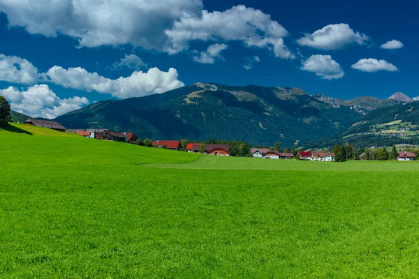 Malerisches Tal Den Alpen Sommer — Stockfoto
