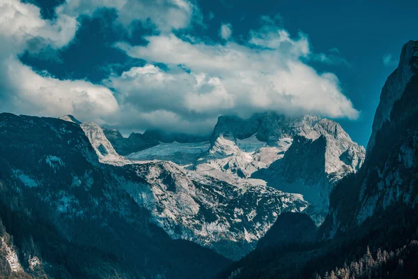 Magnifik Utsikt Över Bergstoppar Dolomiterna Alperna — Stockfoto