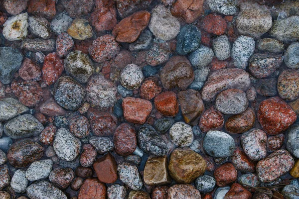 Tło Kolorowych Kamieni Wodzie — Zdjęcie stockowe