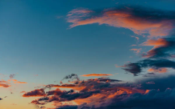 Kleurrijke Lucht Bij Zonsondergang Licht — Stockfoto