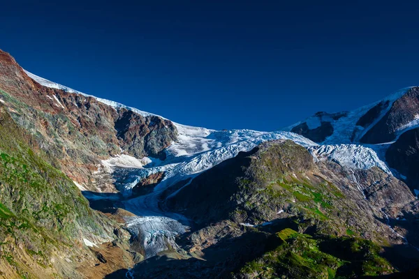 Montañas Los Alpes Suizos Paisaje Verano Con Glaciar — Foto de Stock