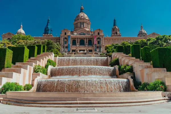 Barcelona Spain July 2018 National Palace Montjuic Hill — Stock Photo, Image