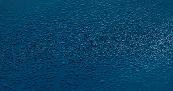Water Condensate Car Metallic Surface — Stock Photo, Image