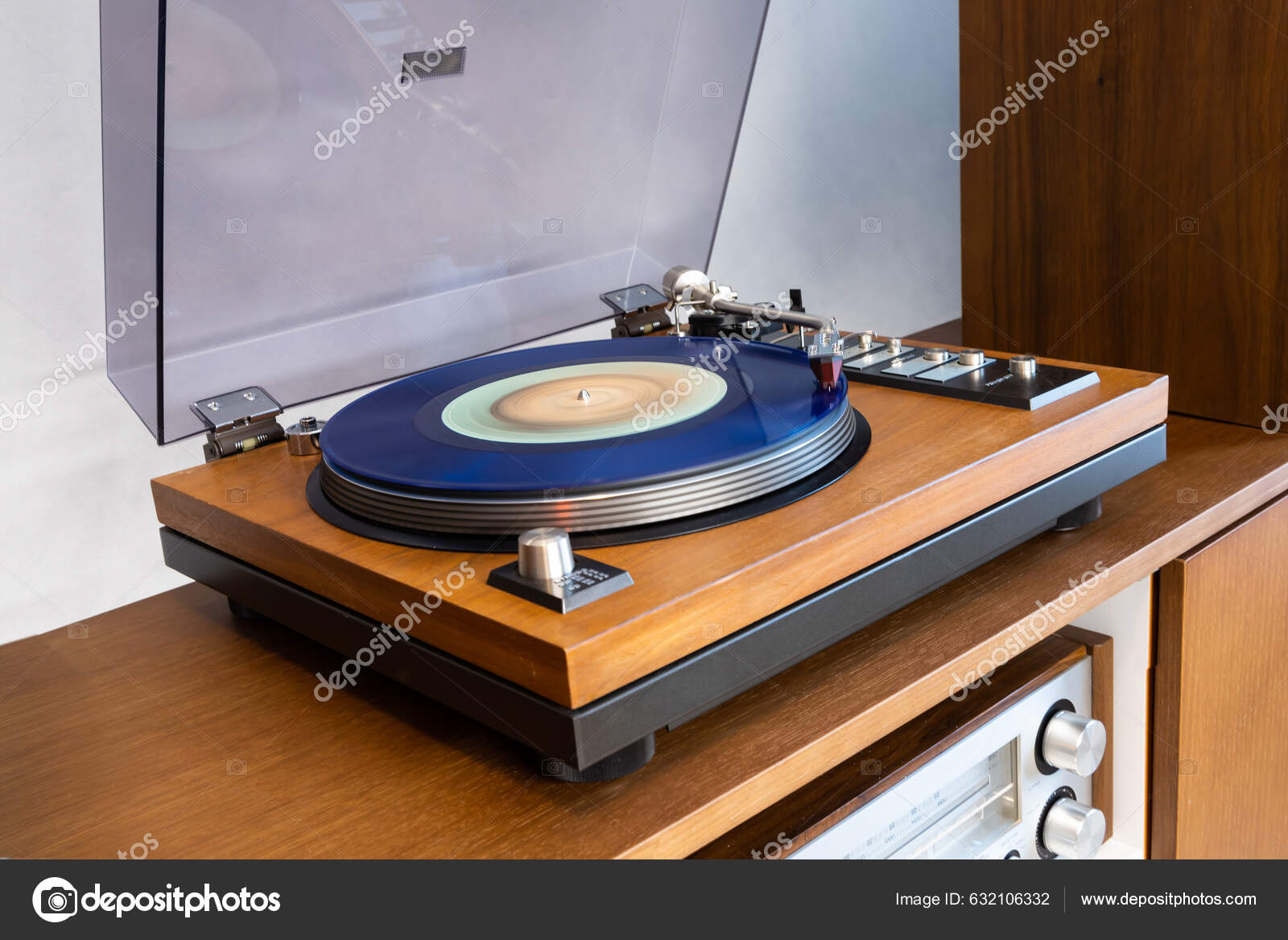 Deck Device Phonograph Player Record Blue and Red Download and Buy