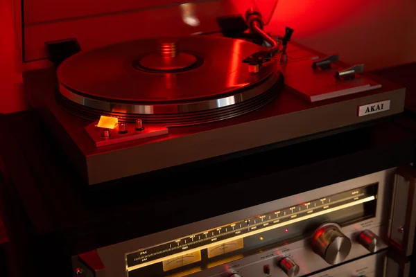 Онтарио Канада Января 2023 Года Akai Vintage Stereo Audio Components — стоковое фото