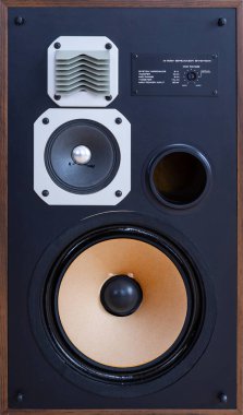 Sound Lens Kapanması ile vintage Hoparlör, ön görünüm