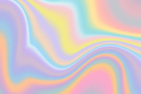 Holografisk Skimrande Abstrakt Bakgrund Regnbågens Hologramfolie Effekt Flytande Neongradient Vektorgrafik Stockvektor