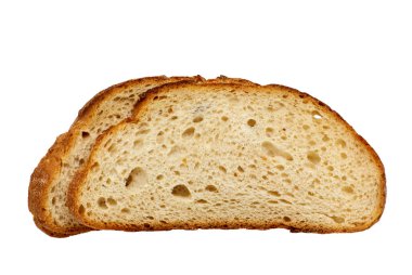 Image of sliced white bread with crispy crus