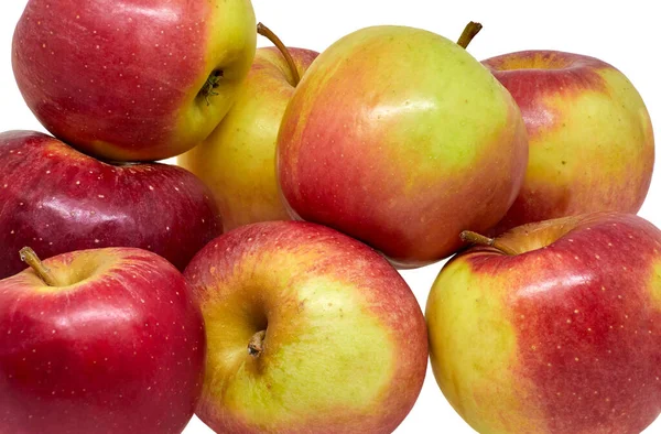 Édes Gyümölcsök Aratása Vörös Színű Almával — Stock Fotó