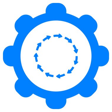 Arrows and wheel as vector illustration