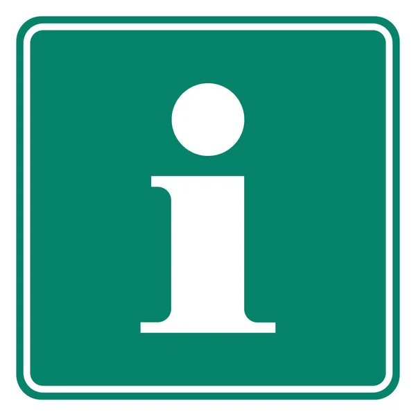 Information Road Sign Vector Illustration — Stock Vector