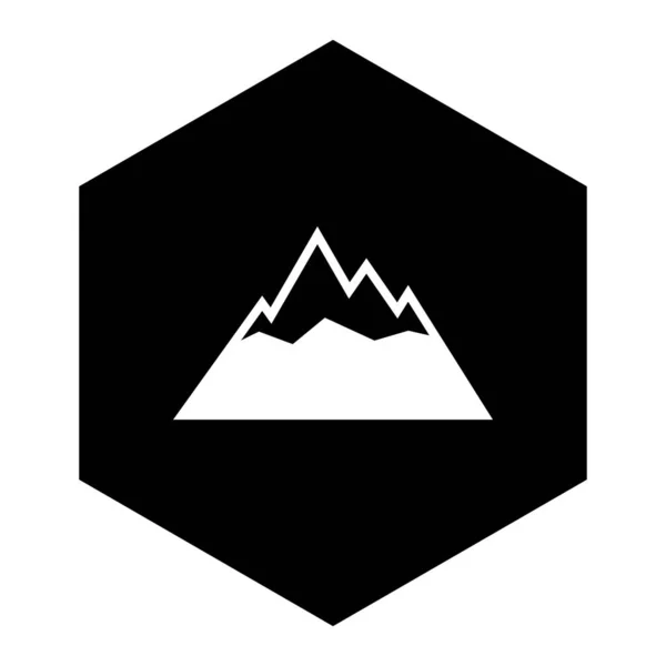 Montañas Peine Como Ilustración Vectorial — Vector de stock