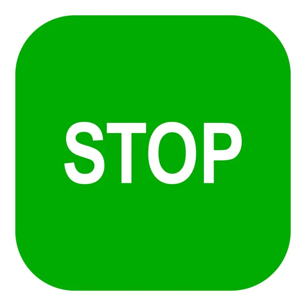 Stop App Icon Vector Illustration — Wektor stockowy