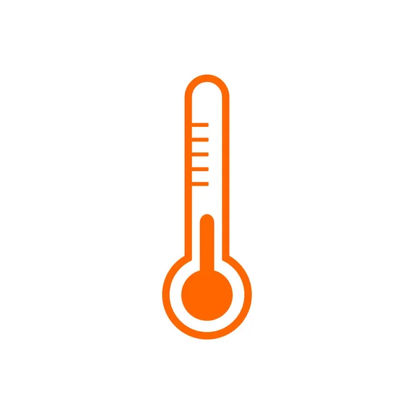 Thermometer Und Hintergrund Als Vektorillustration — Stockvektor