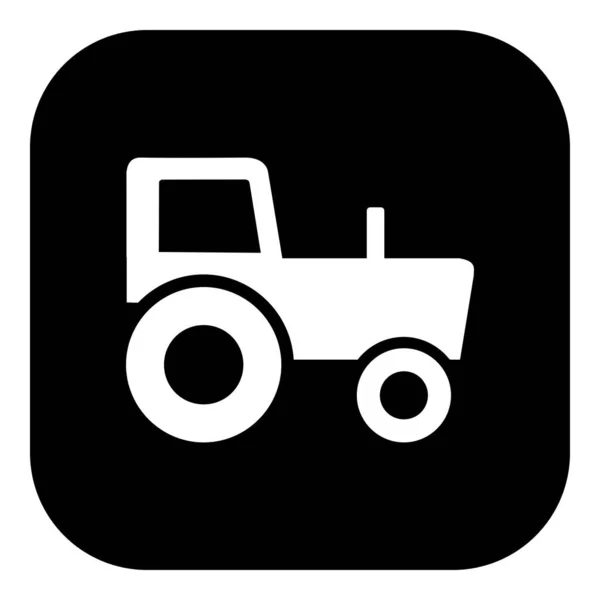 Traktor Und App Symbol Als Vektorillustration — Stockvektor